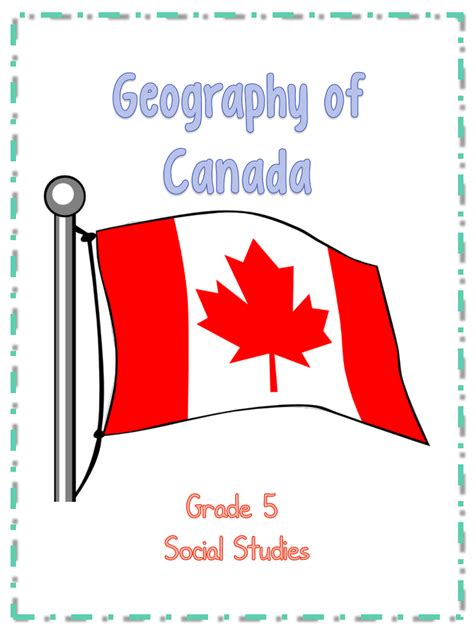 Geography of Canada Provinces Territories Capital Cities Resource Preview | Drapeau canada ...