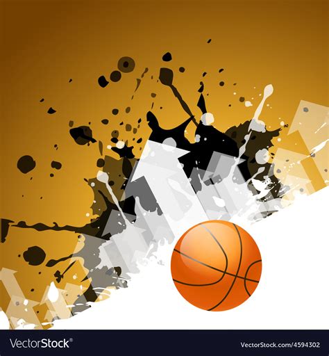 Abstract background of basketball Royalty Free Vector Image