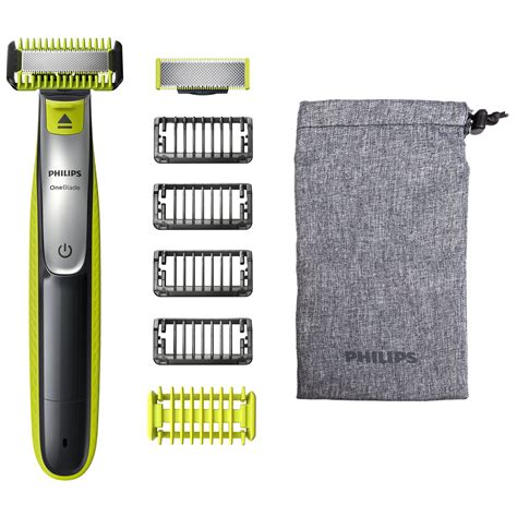 Buy Philips OneBlade Hybrid Body and Face Stubble Trimmer with 4 x Lengths, 1 Extra Blade and ...