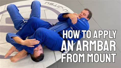 BJJ For Beginners: How to Apply an Armbar from Mount Position - YouTube