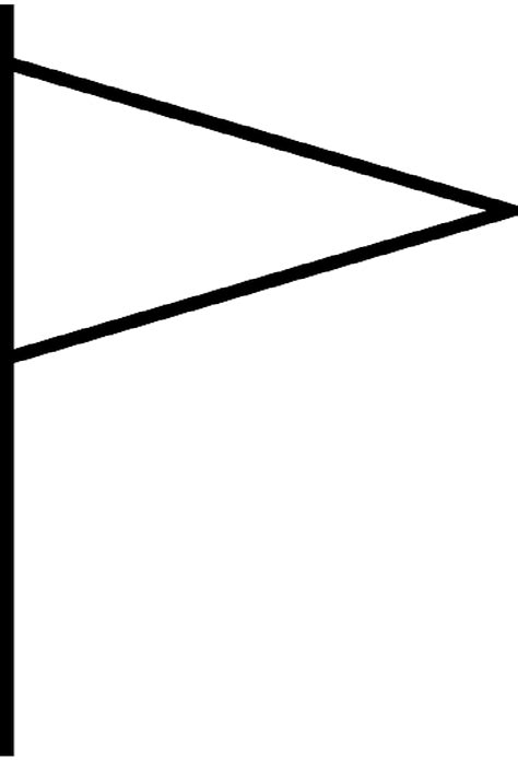 Download HD White Rectangle With Black Outline - Triangle Flag Clip Art Transparent PNG Image ...