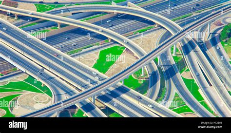 Dubai road network aerial hi-res stock photography and images - Alamy