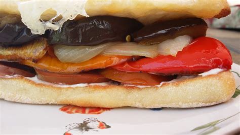 Cari's Vintage Kitchen: Italian Roasted Vegetable Sandwich