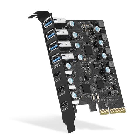 Buy PCIe to USB 3.2 Gen 2 Card with 20 Gbps Bandwidth 7 USB Ports (4 ...