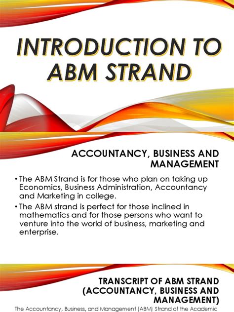 Introduction to ABM Strand | Entrepreneurship | Business | Free 30-day Trial | Scribd