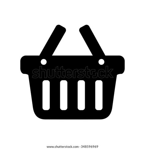 Shopping Basket Icon Stock Vector (Royalty Free) 348596969 | Shutterstock