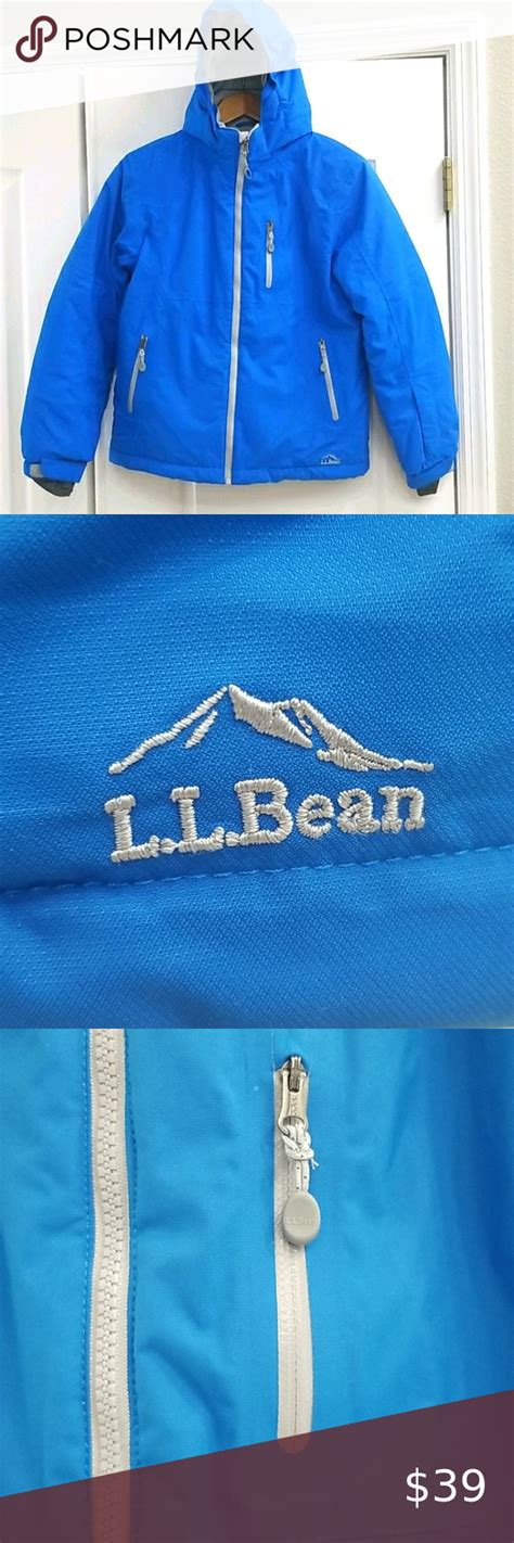 LL Bean Winter Coat with Hood | Winter coat, Coat, Athletic jacket