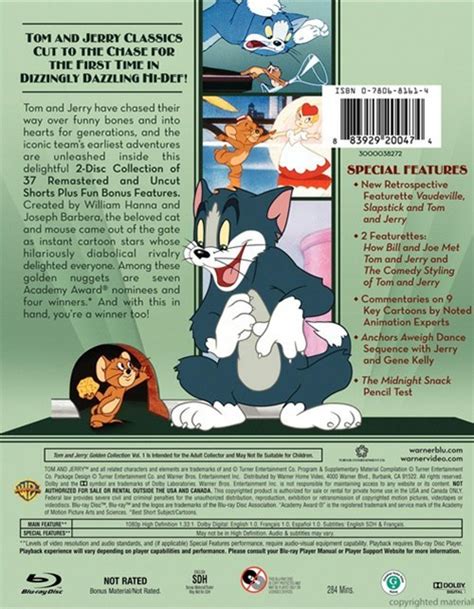 Tom And Jerry: The Golden Collection - Volume 1 (Blu-ray ) | DVD Empire