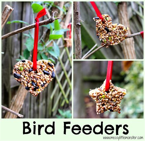 Homemade Bird Feeders - easy diy bird feeders for kids to make - Messy Little Monster