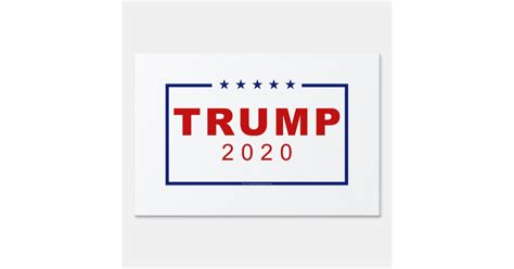 Trump 2020 Classic Rectangle Logo Sign | Zazzle