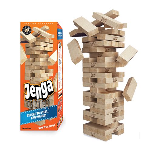 Large Jenga® GIANT™ GenuineHardwood Game | Art's Ideas