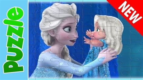 Frozen Princess Elsa and Baby Puzzle Game for Little Kids New