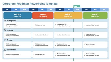 Corporate Roadmap PowerPoint Template - SlideModel