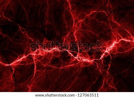 Red Abstract Lightning Stock Photo 127063511 : Shutterstock