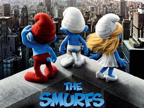 The Smurfs 3D Movie Poster Wallpapers ~ Cartoon Wallpapers