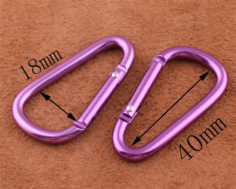 Carabiner Clipmetal Clip Keychain D Shape Carabiner Hook - Etsy