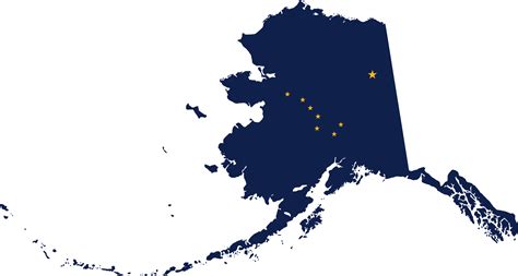 Alaska map with flag free image download