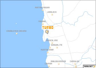 Turbo (Colombia) map - nona.net