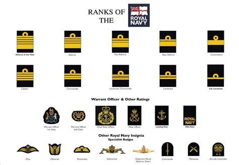 Large A3 Ranks of the Royal Navy Poster ( Military rank structure New British | eBay