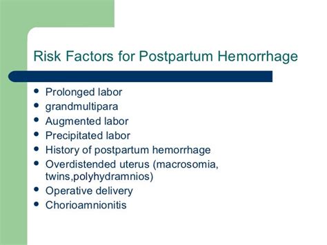 Postpartum haemorrhage