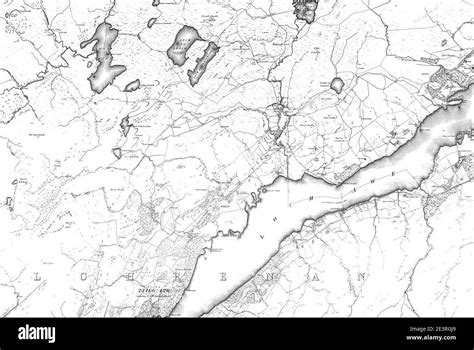 Map of Argyllshire Sheet 112, Ordnance Survey, 1868-1883 Stock Photo - Alamy