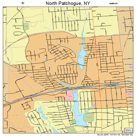 North Patchogue New York Street Map 3653319