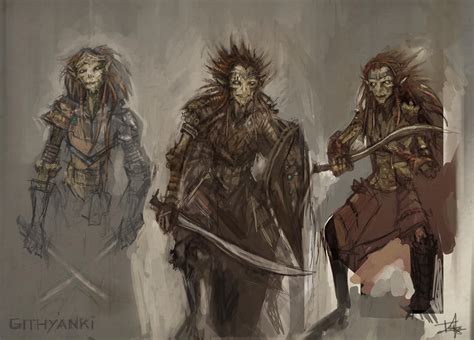 [OC] Githyanki Raiders Concept, D&D / Baldur's Gate Fan art. For a week now, I've decided to try ...