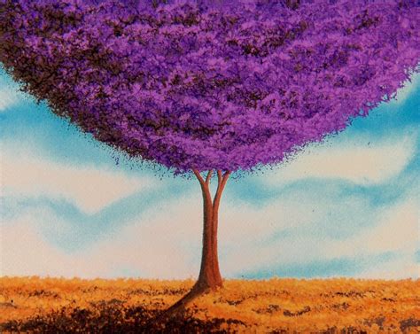 Bing Art by Rachel Bingaman: Giclee Print of Abstract Tree Art, Purple Tree Contemporary Art ...