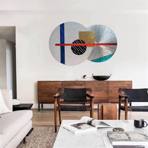 3D Abstract Metal Wall Art Large Geometric Wall Decor Modern - Etsy