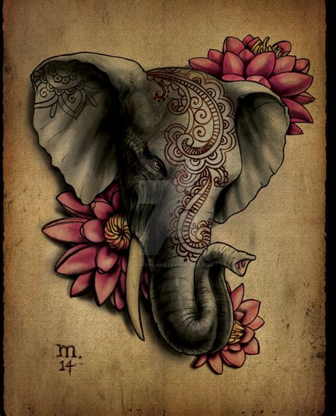 Elephant tattoo by Ogra-the-Gob on DeviantArt