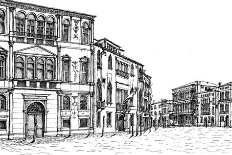 My project for course: Urban Architectural Sketching with Ink - Grand Canal, Venice | Domestika