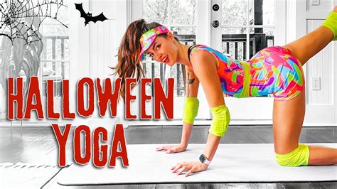 Halloween Yoga 👻 35 Min Fun Yoga Flow - Wear your Costume! - YouTube