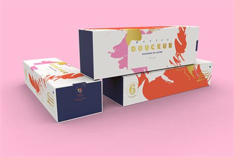 Macarons packaging on Behance