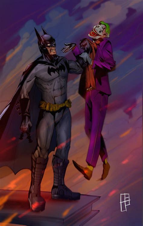 [fan art] batman vs joker 😌 : r/DCcomics