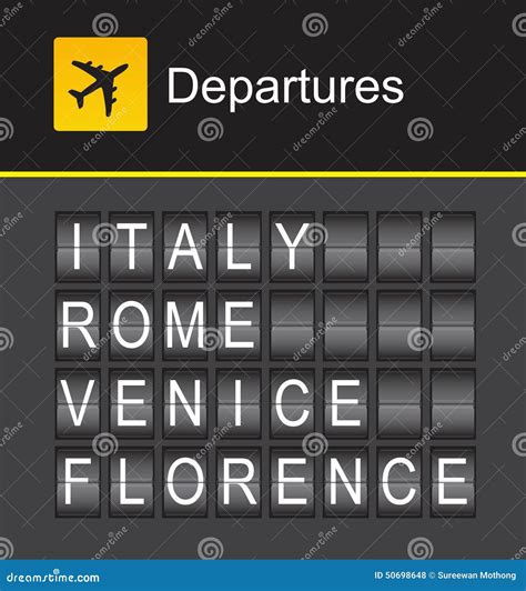 Airport Departures Board With All Flights Cancelled Royalty-Free Stock ...