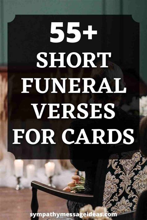 55+ Short Verses for Funeral Cards - Sympathy Message Ideas