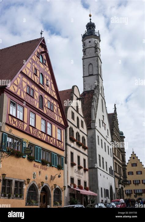 Town Hall with tower; Rothenburg, Germany Stock Photo - Alamy