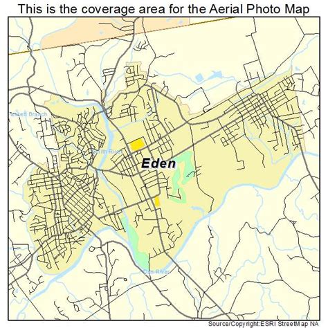 Aerial Photography Map of Eden, NC North Carolina