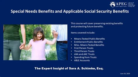 APEG-Special Needs Benefits & Social Security Benefits | APEG