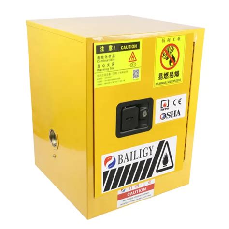 4 GALLONS FIREPROOF Safety Storage Cabinet for Flammable Liquid ...