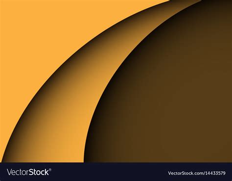 Abstract yellow curve shape luxury Royalty Free Vector Image