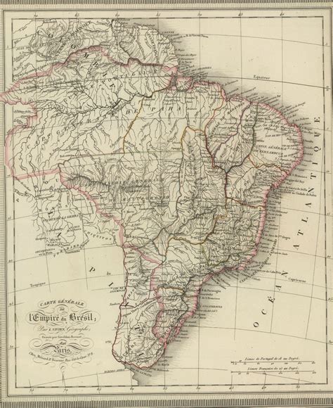 "Carte Générale de l'Empire du Brésil (General Map of the Empire of Brazil) [2046x2507]" by ...