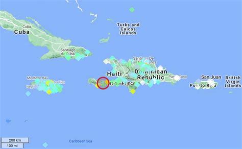 Haiti Earthquakes Archive: Past Quakes on Tuesday, January 24th, 2023