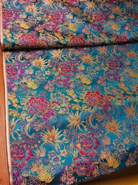 Chinese silk brocade fabric cheongsam cushion pattern lake | Etsy | Red ...