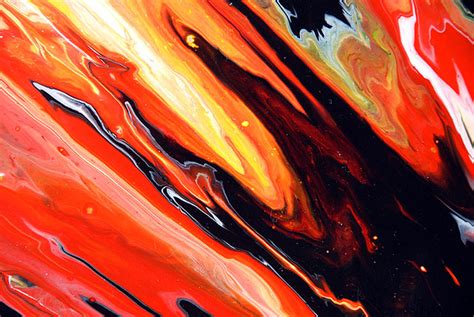 Black & Orange Painting | A close up from one of my abstract… | Flickr