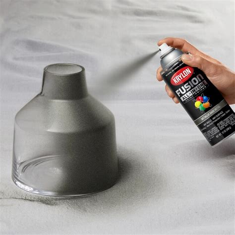 Krylon FUSION ALL-IN-ONE Satin Dark Metal Metallic Spray Paint and Primer In One (NET WT. 12-oz ...