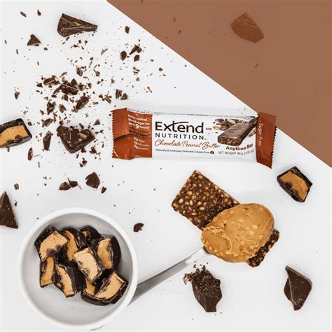 Extend Bar, Diabetic Sugar Free Protein Bars, Chocolate Peanut, 15 Pk ...