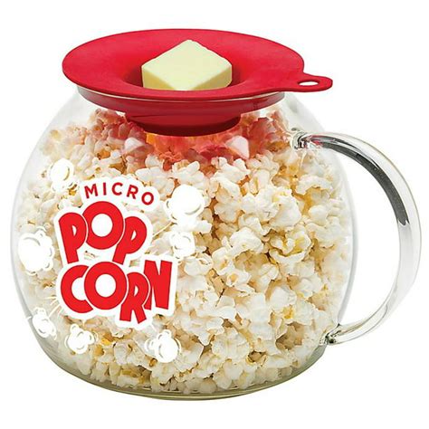 LaRoma 3-Quart Glass Microwave Popcorn Popper - Walmart.com - Walmart.com