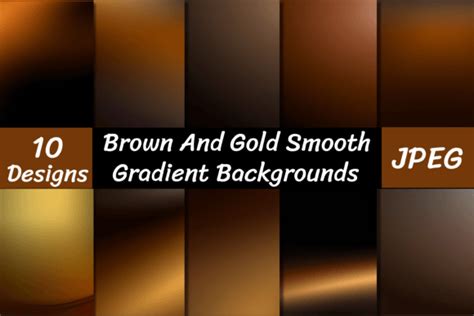 Brown and Gold Gradient Backgrounds Graphic by VYCstore · Creative Fabrica