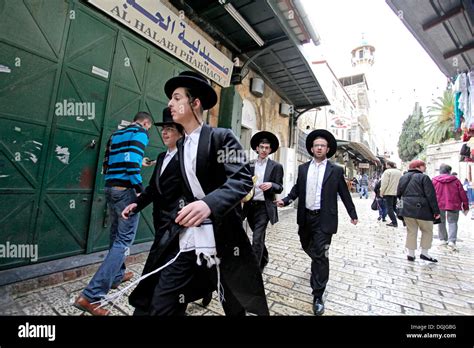 Jews in the Old City of Jerusalem, Yerushalayim, Israel, Middle East ...